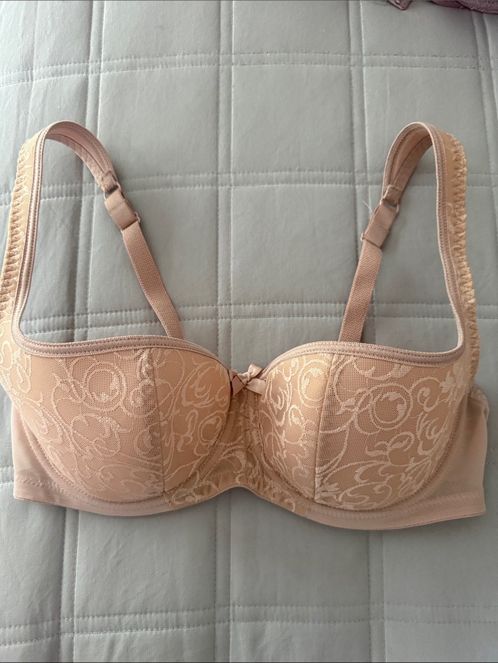 Rosme Lace Underwire Bra in Tan
